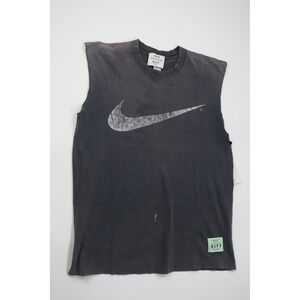 Agolde RSVP Gallery Muscle Tee S Black Distressed Nike Swoosh Vintage Streetwear